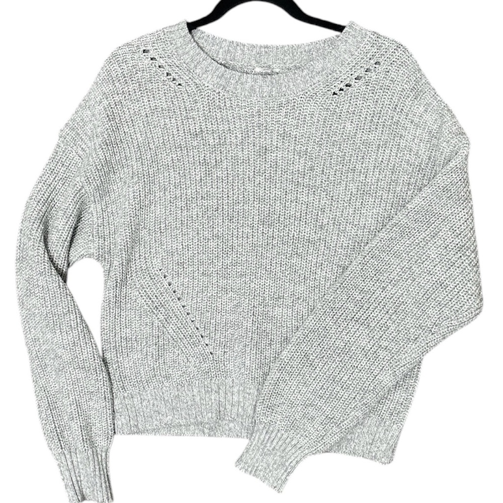 Garage Gray Crew Neck Sweater Soft Knit Essential